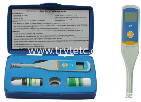 TR-LE-610  pen type ph meter, ph tester 0.0 to 14.0pH, ±0.1 pH