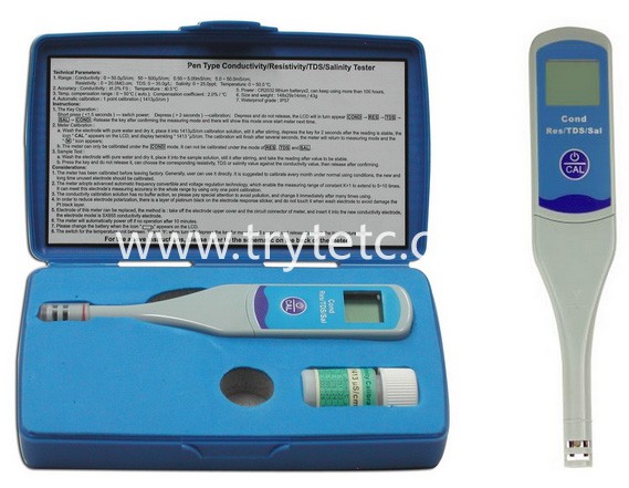 TR-LE-650 PEN-TYPE Cond./Res./TDS/Salty oC METER